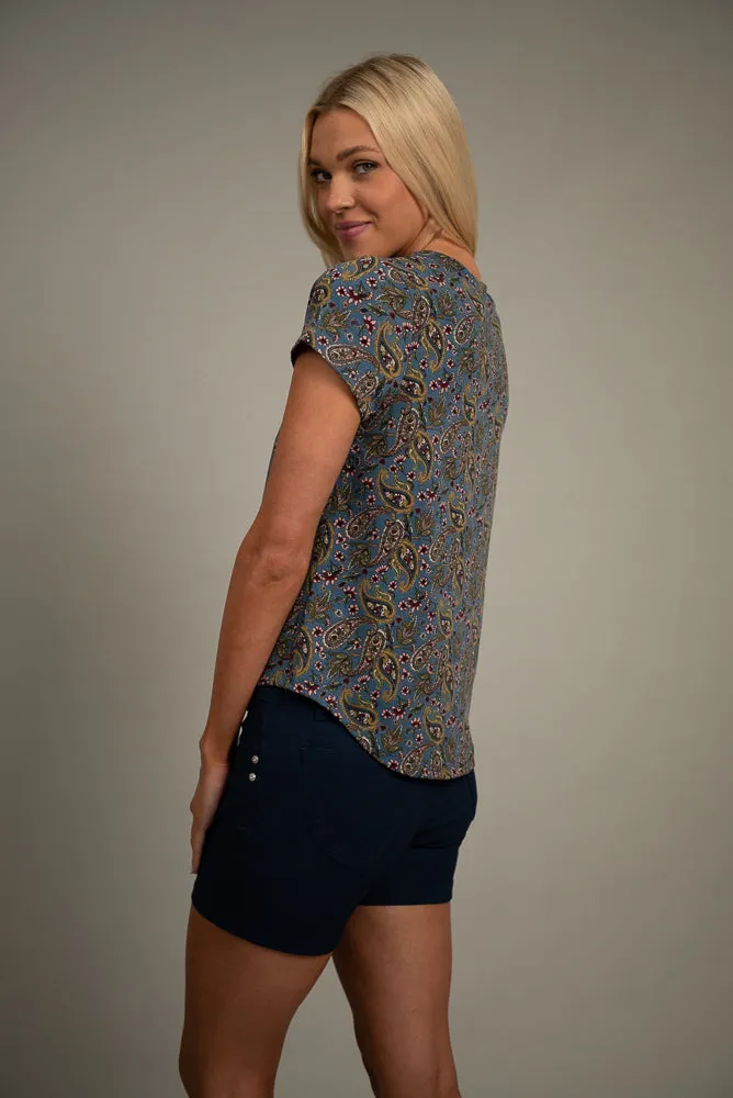 Paisleigh Print Top