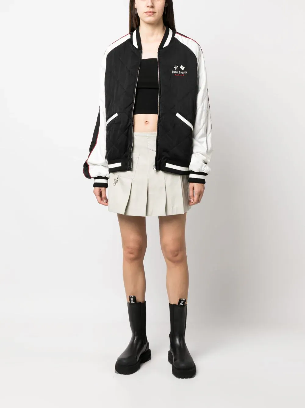 Palm Angels X Moneygram Haas F1 Team Racing Souvenir Jacket