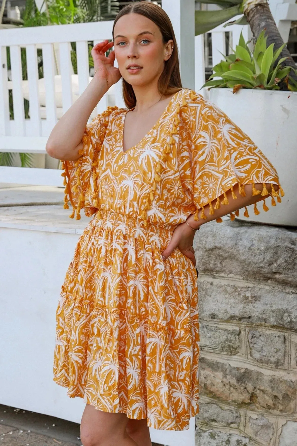 PALM VIEW MINI DRESS