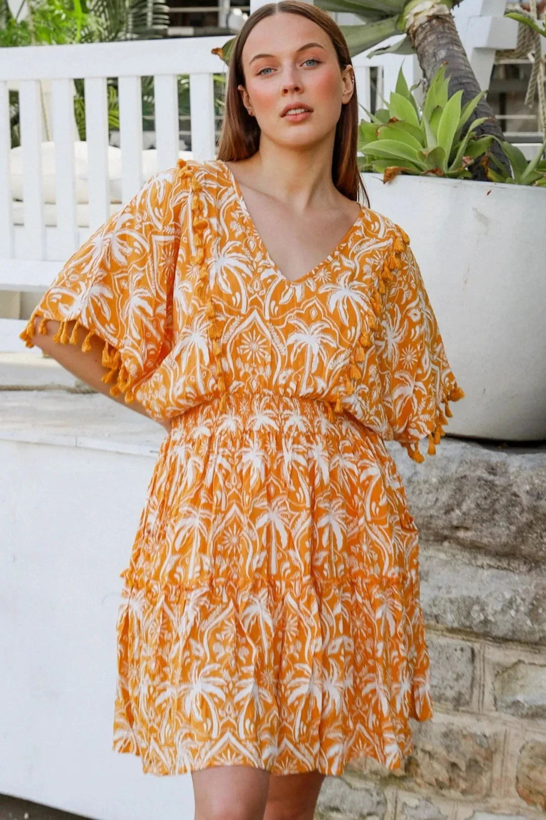 PALM VIEW MINI DRESS