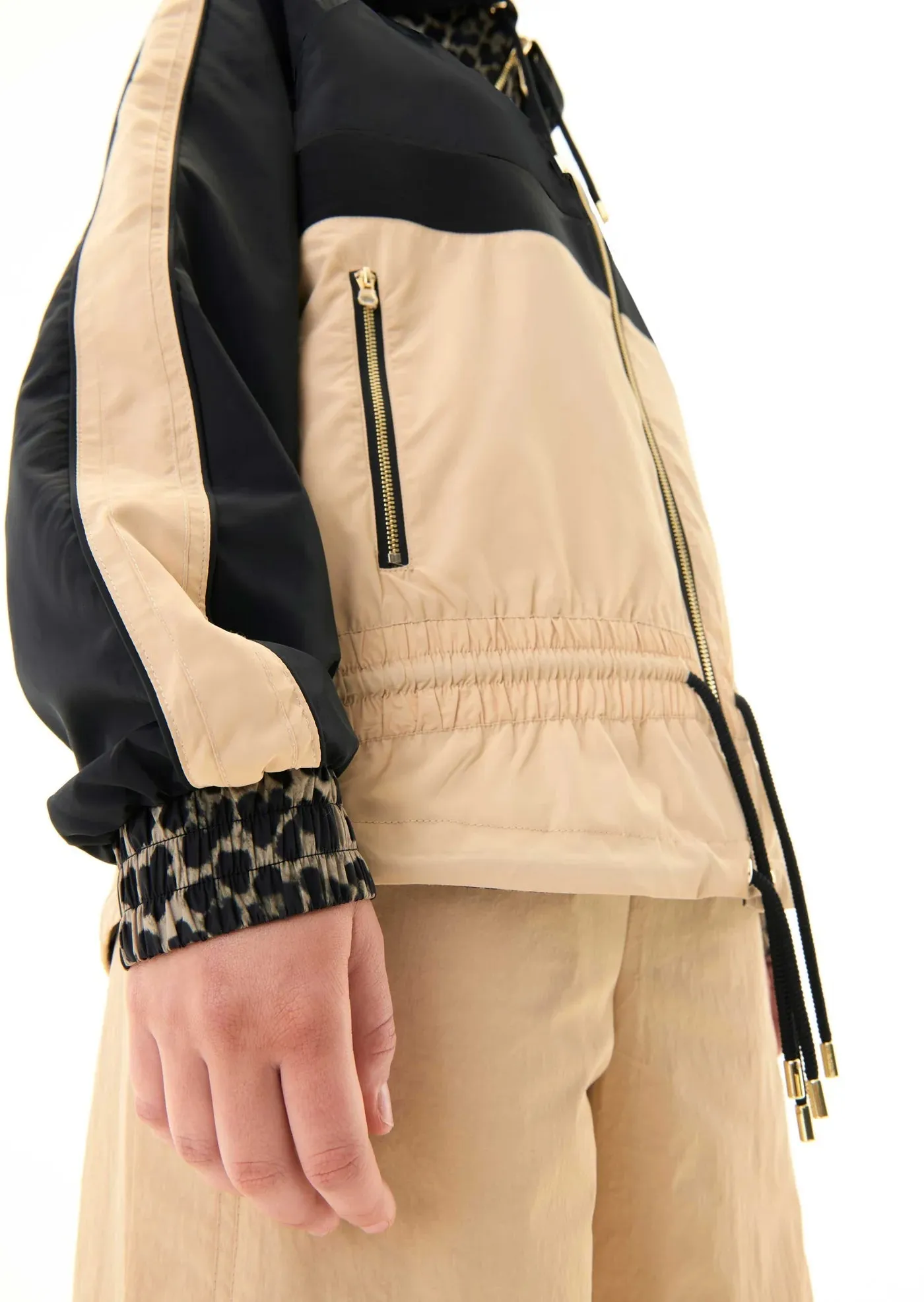 P.E Nation REVERSIBLE MAN DOWN JACKET IN BEIGE