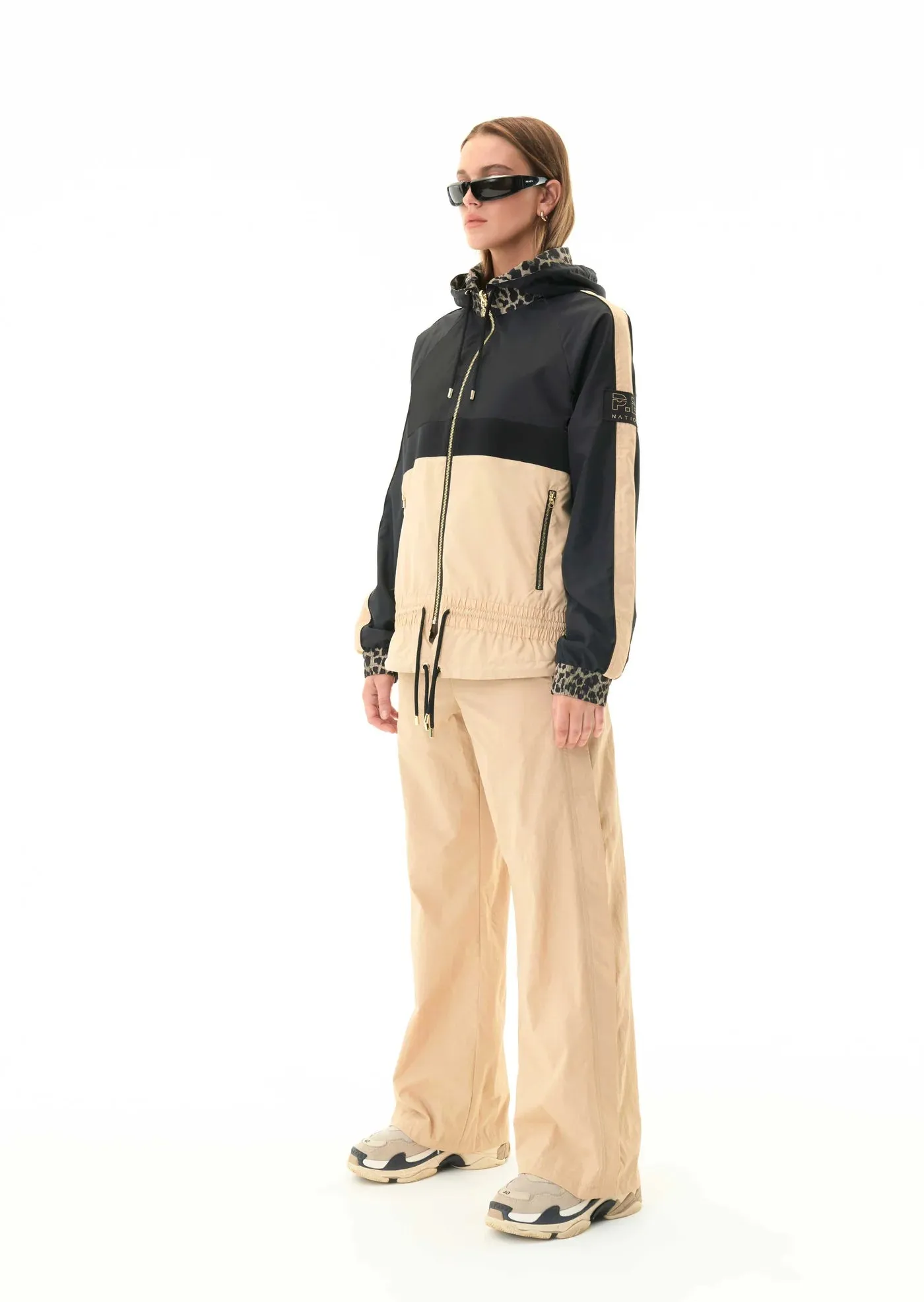 P.E Nation REVERSIBLE MAN DOWN JACKET IN BEIGE