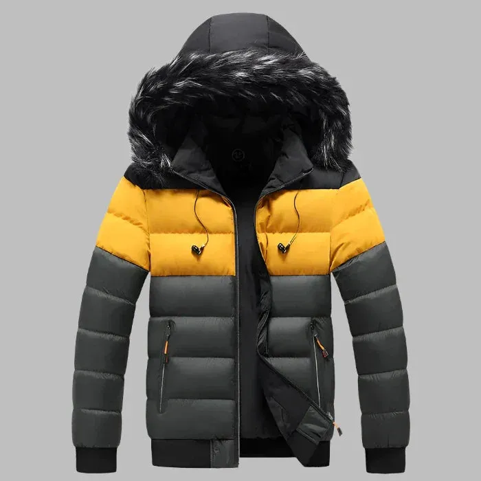 Peak Parka | Warmer Herren-Wintermantel mit Fellkragen