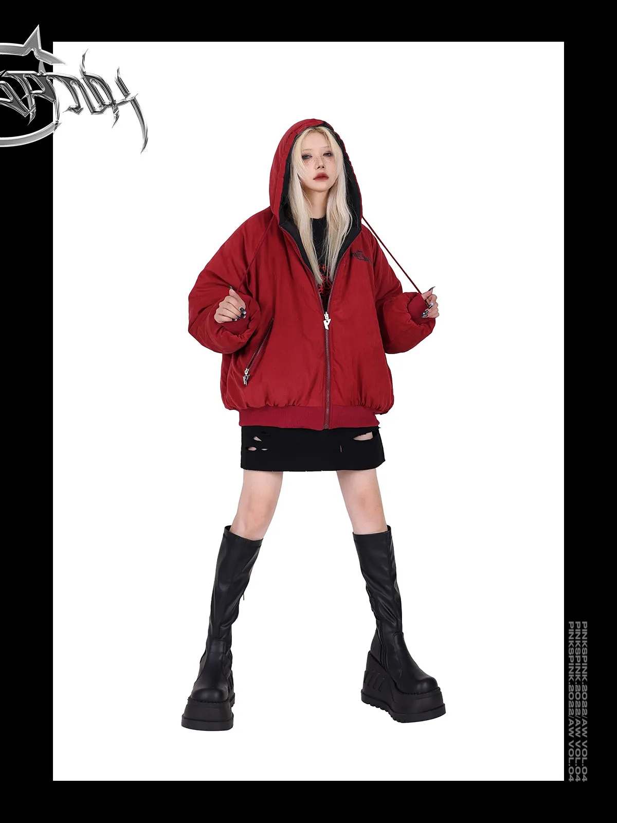 PINKSPINK double-sided hooded jacket