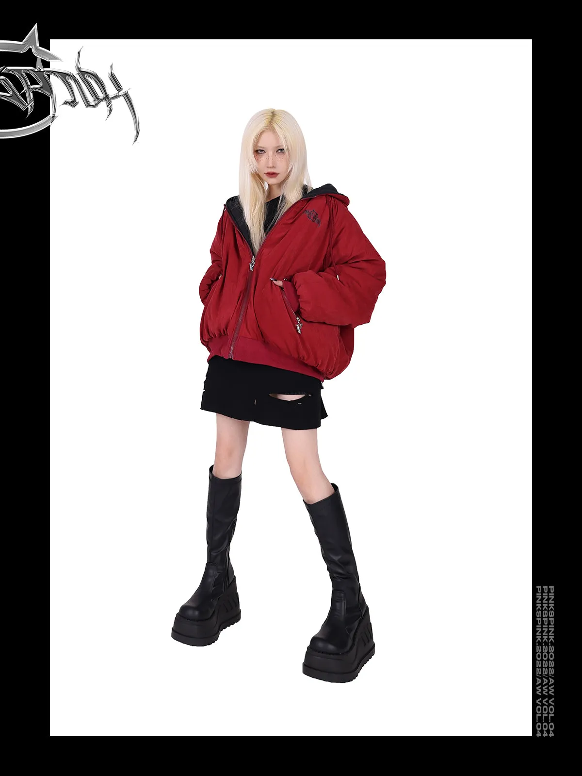 PINKSPINK double-sided hooded jacket