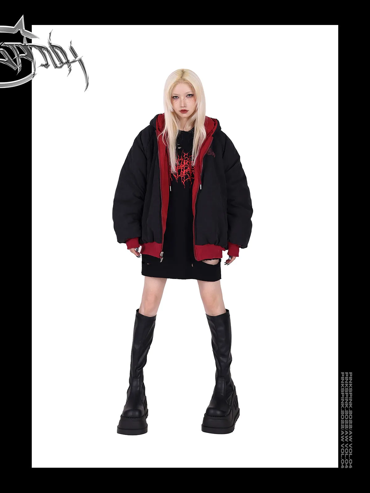PINKSPINK double-sided hooded jacket