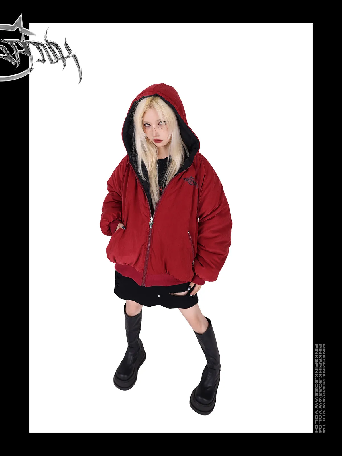 PINKSPINK double-sided hooded jacket