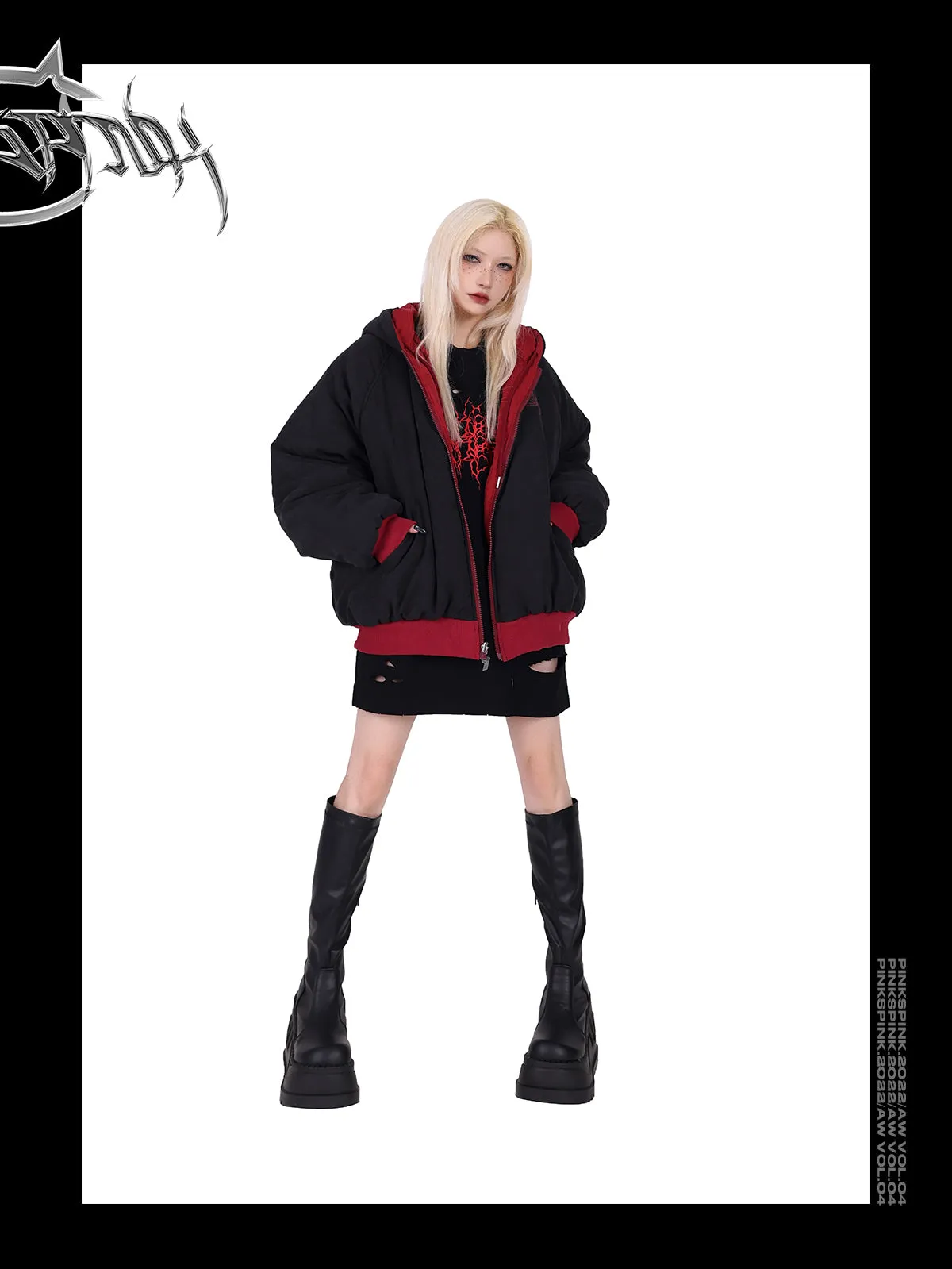 PINKSPINK double-sided hooded jacket