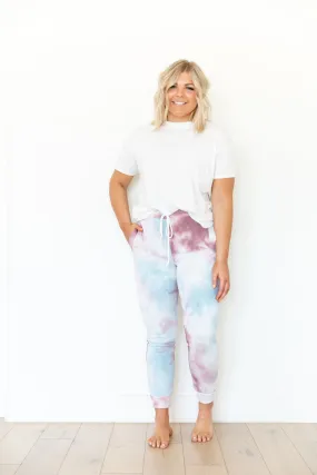 PLUM   LIGHT BLUE   WHITE TIE DYE | WOMENS JOGGERS