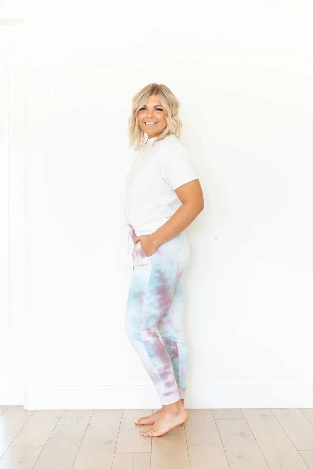 PLUM   LIGHT BLUE   WHITE TIE DYE | WOMENS JOGGERS