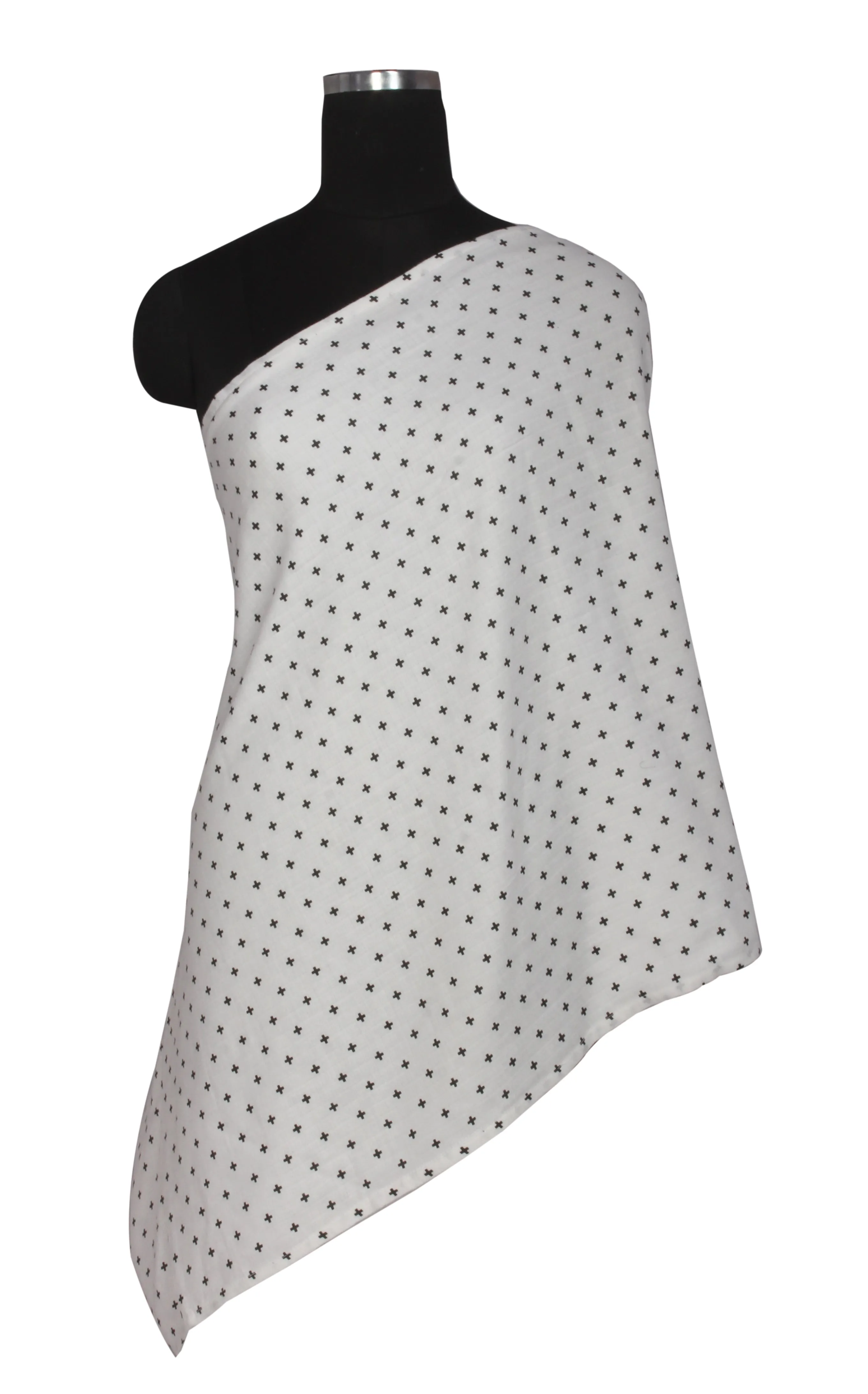 Plus Black Muslin Nursing Scarf