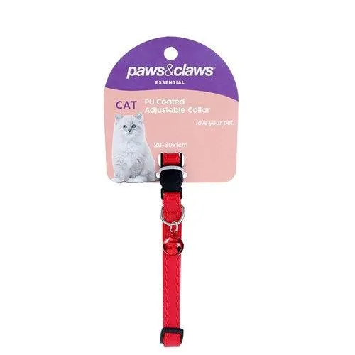 PU COATED BREAKAWAY CAT COLLAR WITH BELL