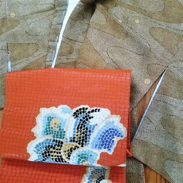 "Mosaic Design" Kimono Obi Set
