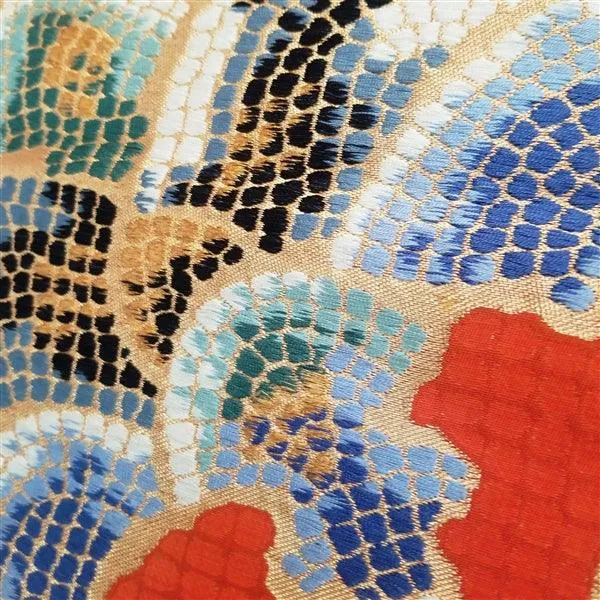 "Mosaic Design" Kimono Obi Set