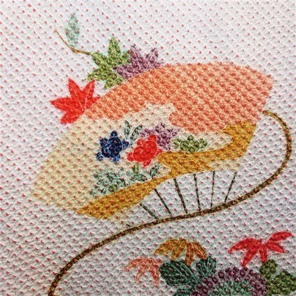 "Summer Fans" Vintage Kimono
