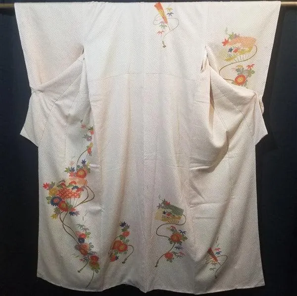 "Summer Fans" Vintage Kimono