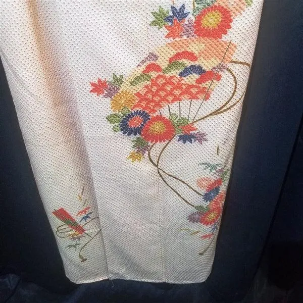 "Summer Fans" Vintage Kimono