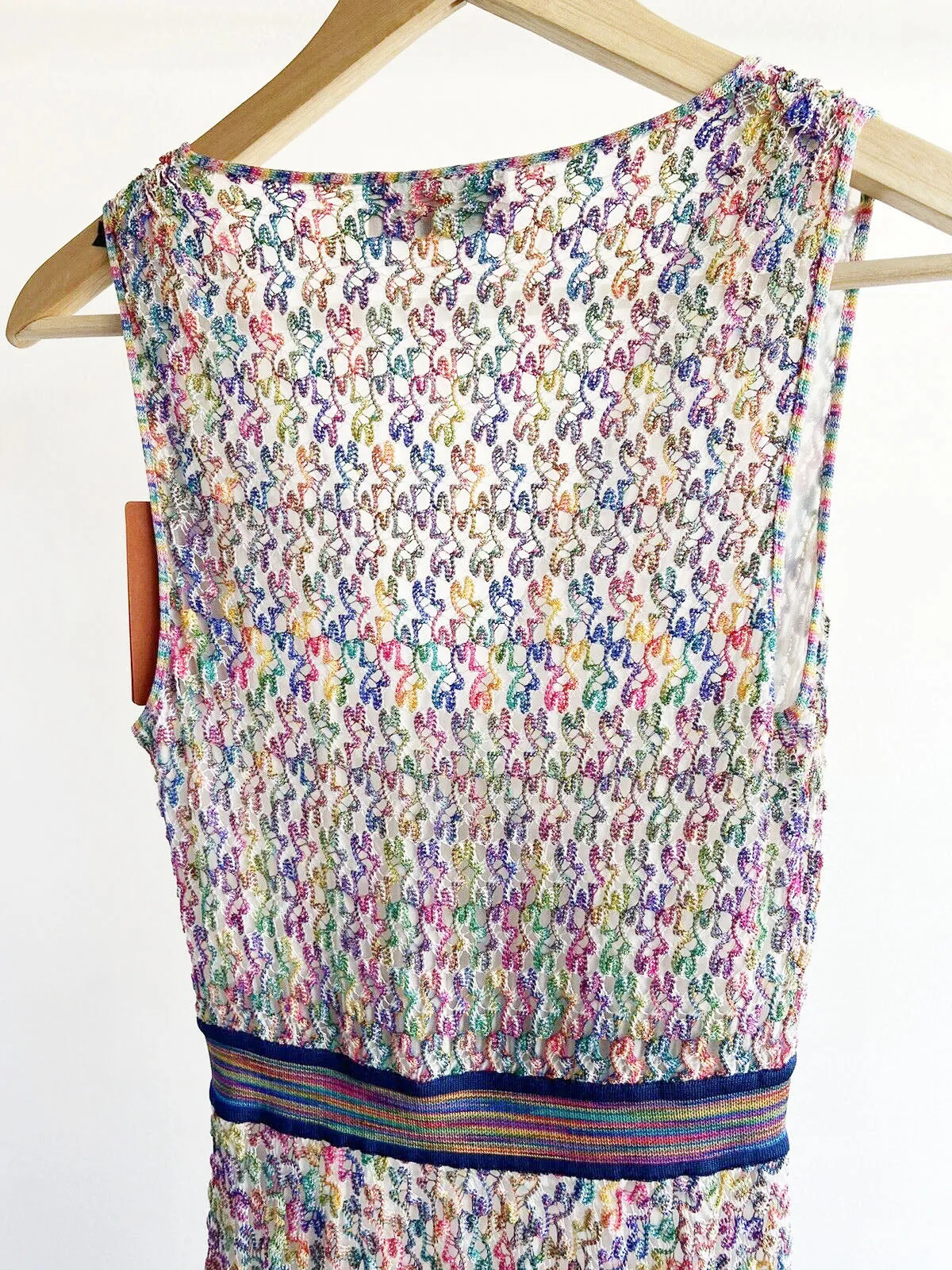 RAINBOW KNIT MIDI DRESS W TAGS