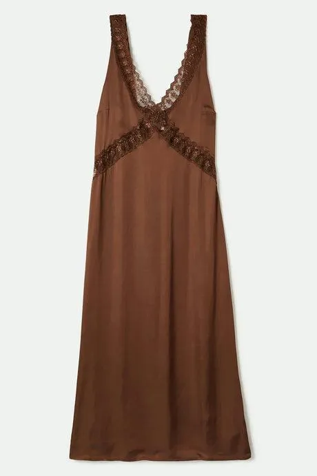 Ridge Slip Dress - Pinecone Brown