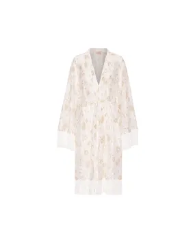 Rosa Lace Kimono - White