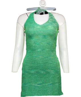 Rumours Green Knit Midi Dress UK S