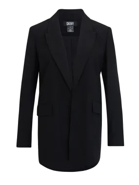 Satin Back Crepe Long Sleeve Tailored Jacket