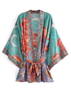 Short Kimono Green Moon
