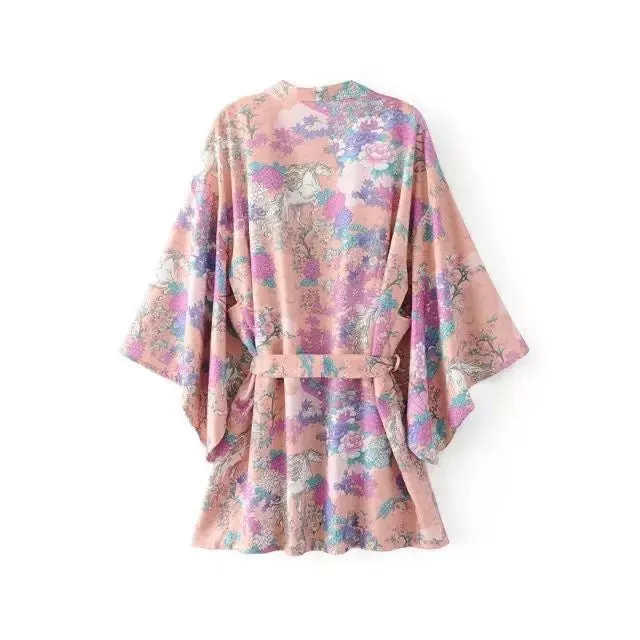 Short Kimono Pink Unicorn