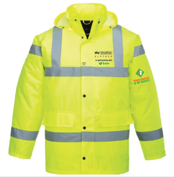Sky Elstree Padded Hi Vis Site Jacket