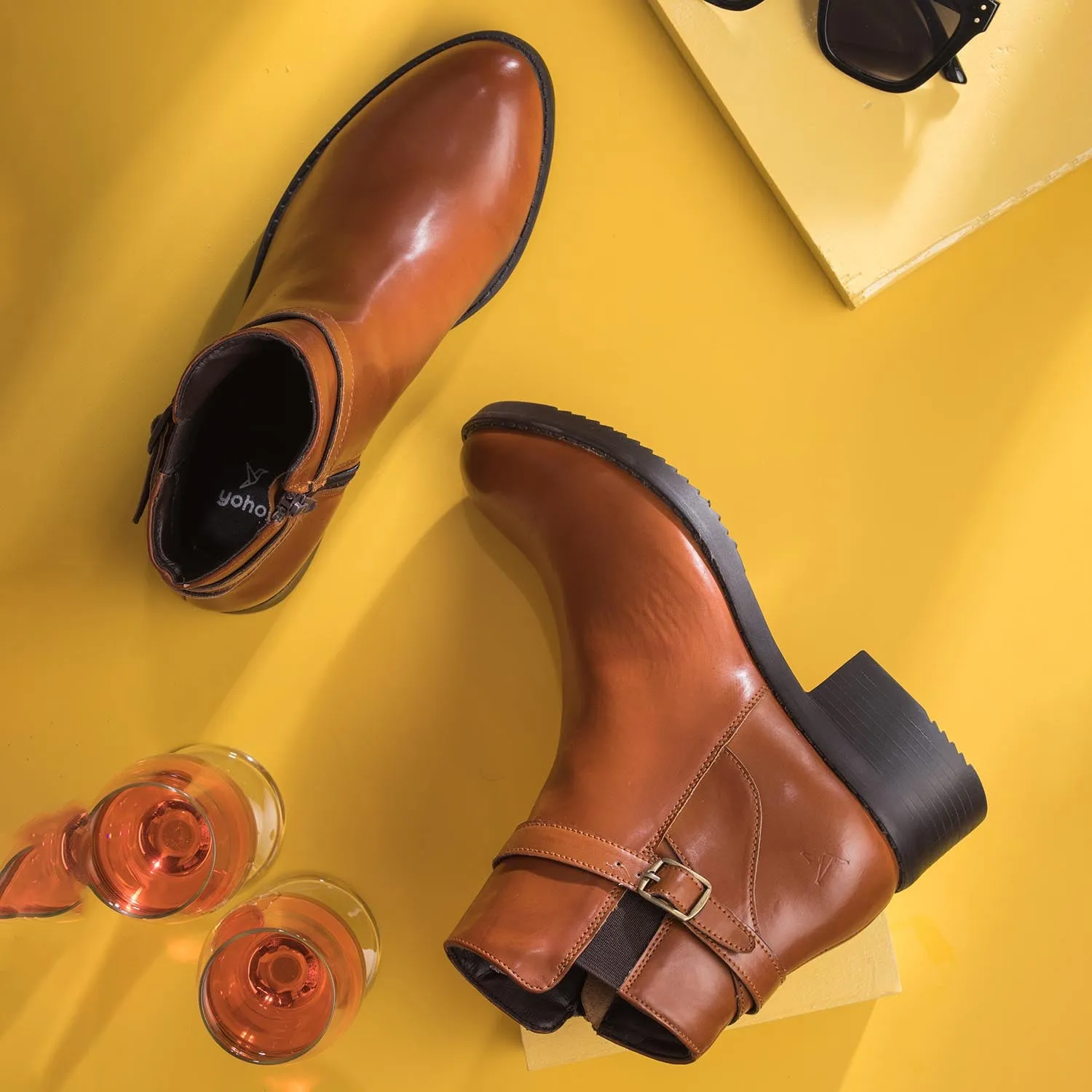 Slays Collar Strap Boots