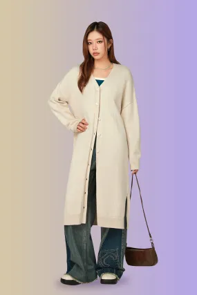 Slit Wrap Knit Dress
