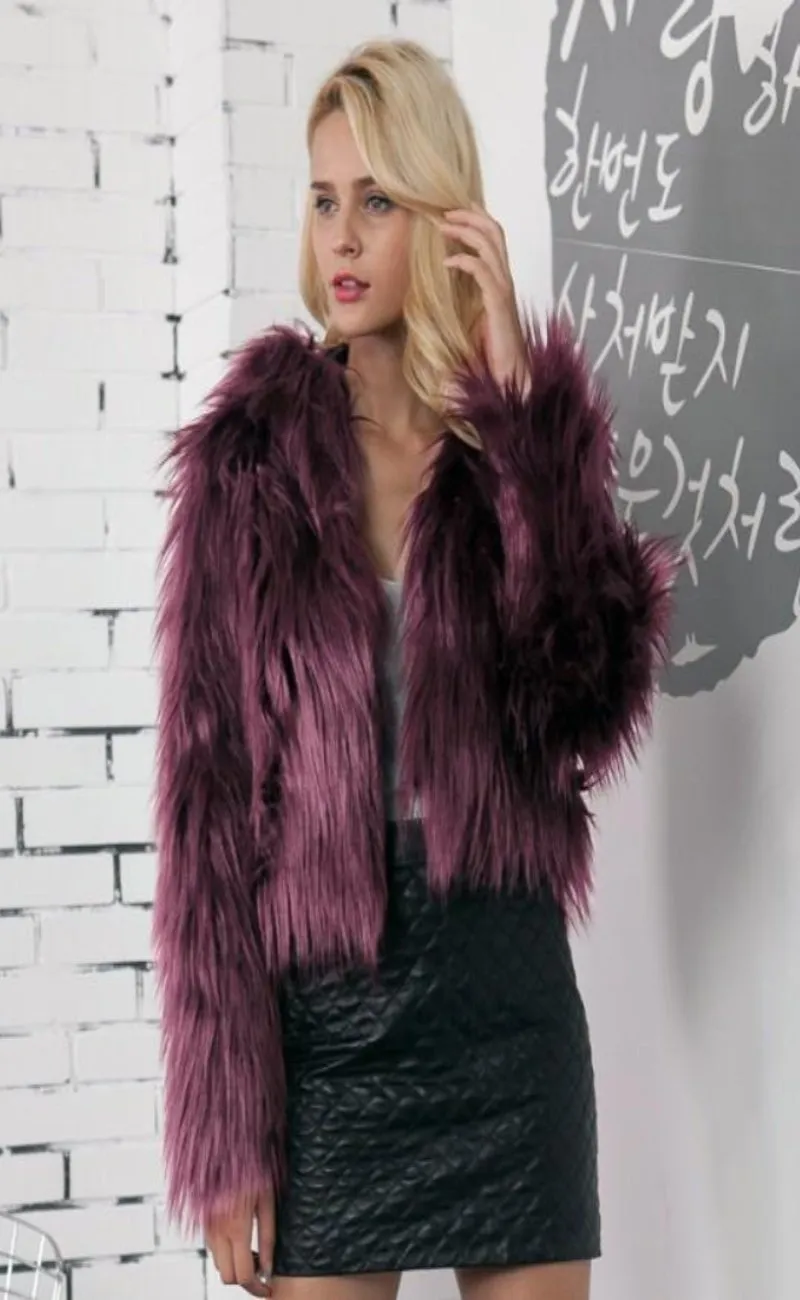 Stefani Faux Fur Coat