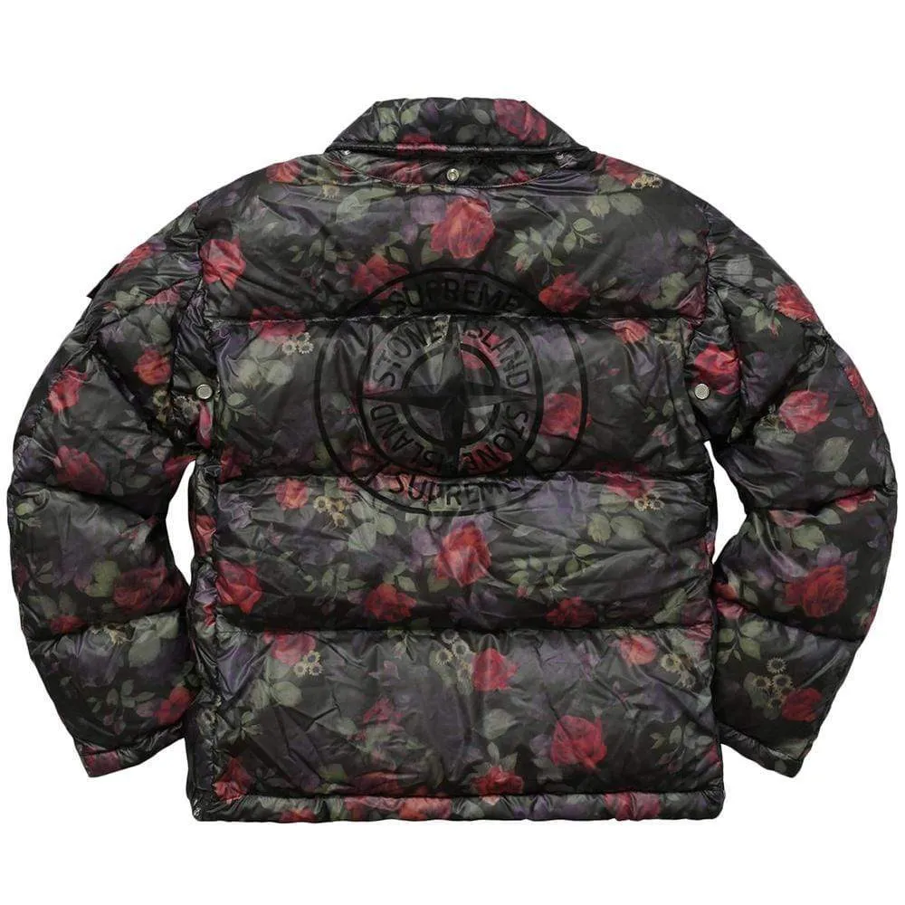 STONE ISLAND FOR SUPREME LAMY COVER Down Jacket in Black