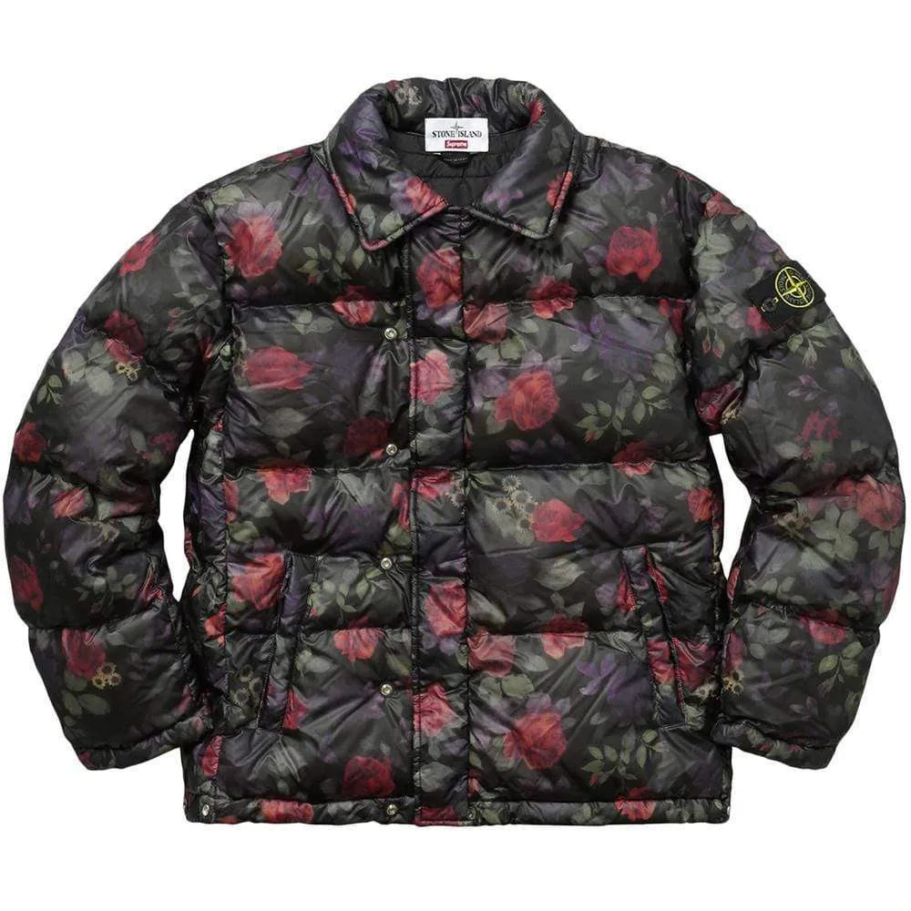 STONE ISLAND FOR SUPREME LAMY COVER Down Jacket in Black