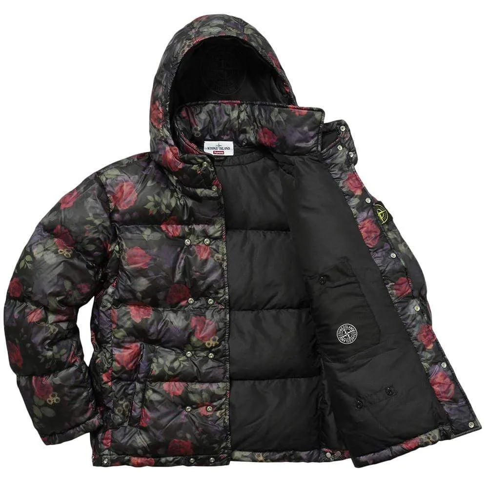 STONE ISLAND FOR SUPREME LAMY COVER Down Jacket in Black