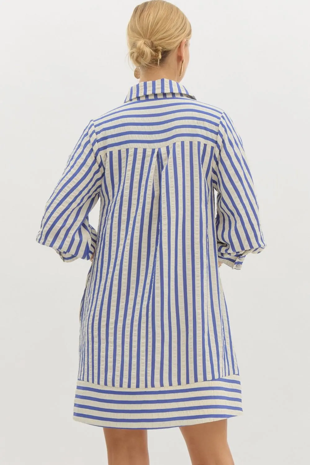 Striped Pullover Mini Dress