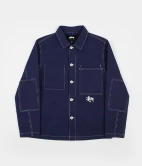 Stussy Canvas Shop Jacket - Navy