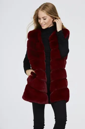Super Soft Faux Fur Gilet Waistcoat