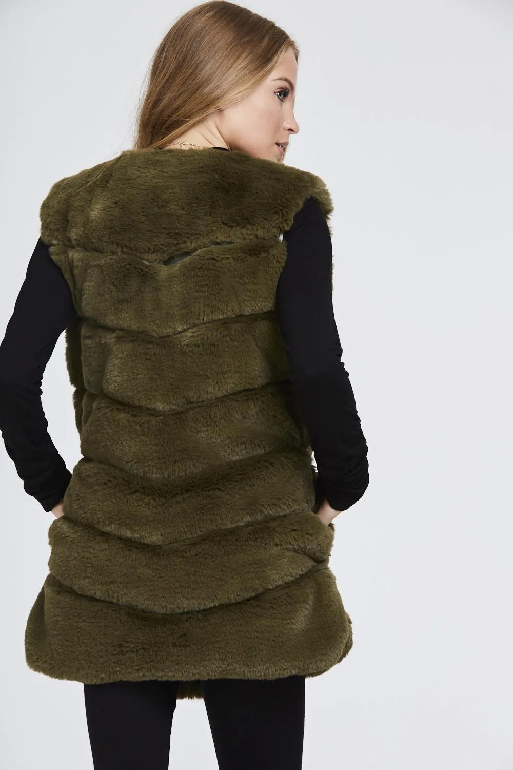 Super Soft Faux Fur Gilet Waistcoat