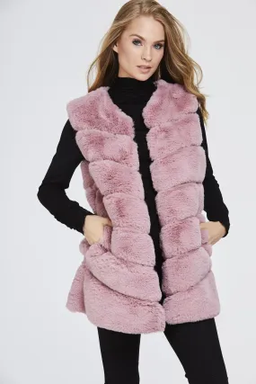 Super Soft Faux Fur Gilet Waistcoat