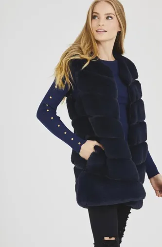 Super Soft Faux Fur Gilet Waistcoat