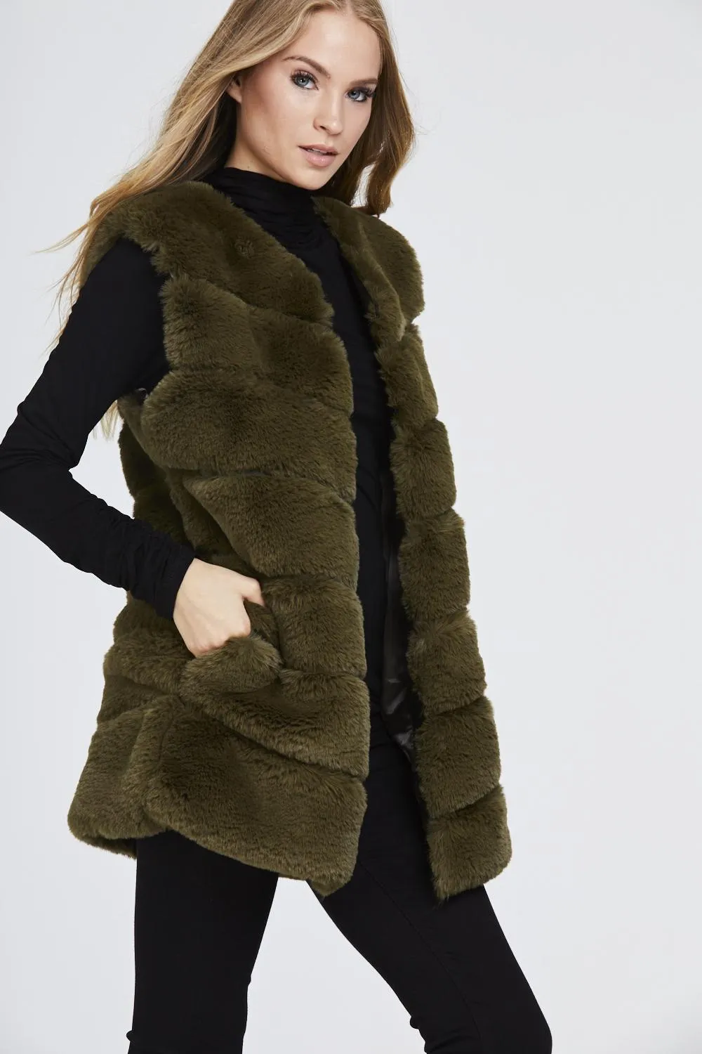 Super Soft Faux Fur Gilet Waistcoat