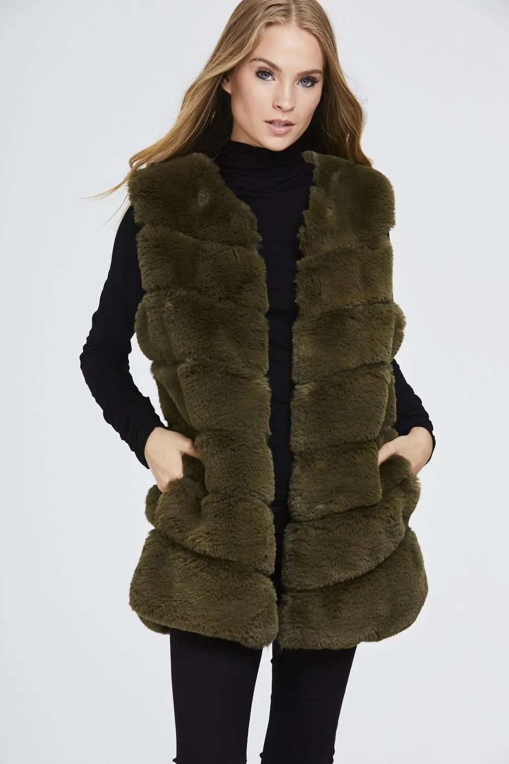 Super Soft Faux Fur Gilet Waistcoat
