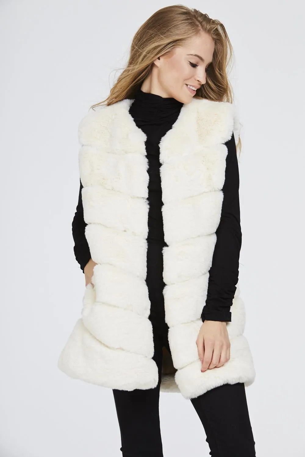 Super Soft Faux Fur Gilet Waistcoat