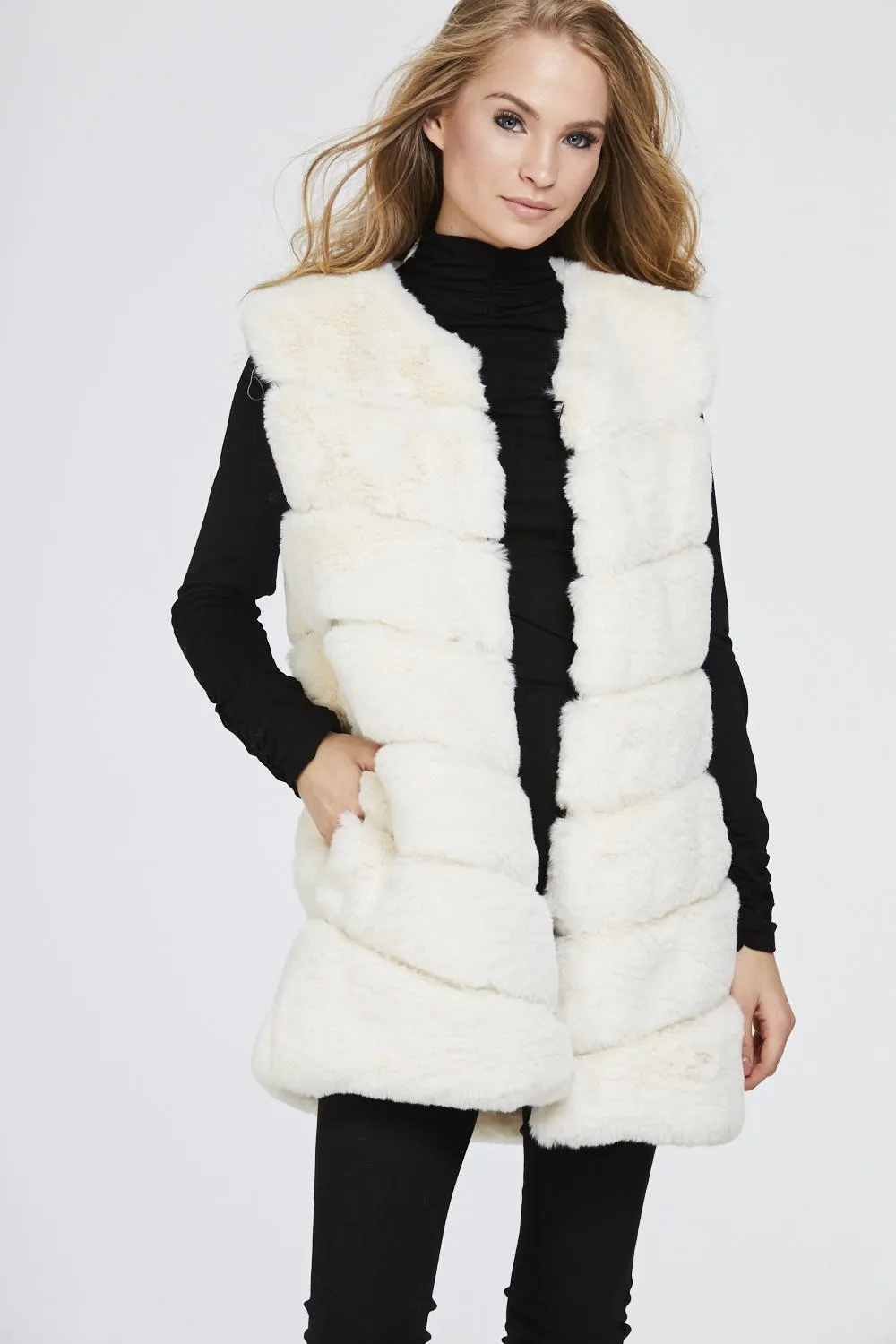 Super Soft Faux Fur Gilet Waistcoat