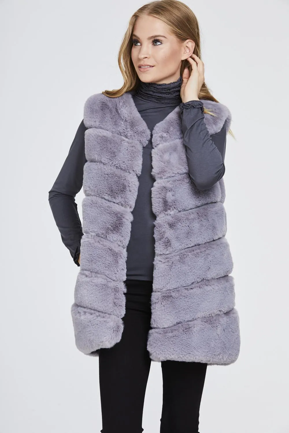 Super Soft Faux Fur Gilet Waistcoat