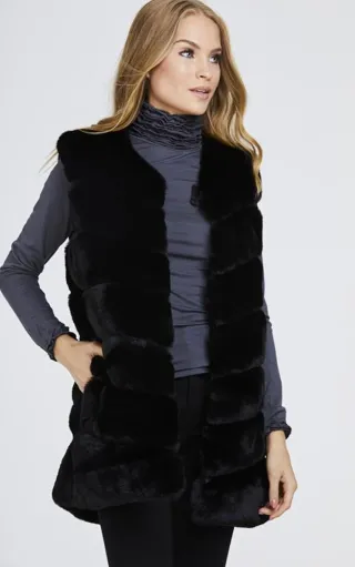 Super Soft Faux Fur Gilet Waistcoat
