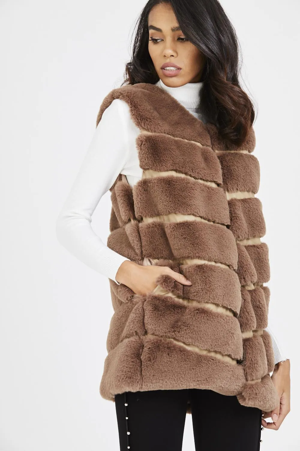 Super Soft Faux Fur Gilet Waistcoat