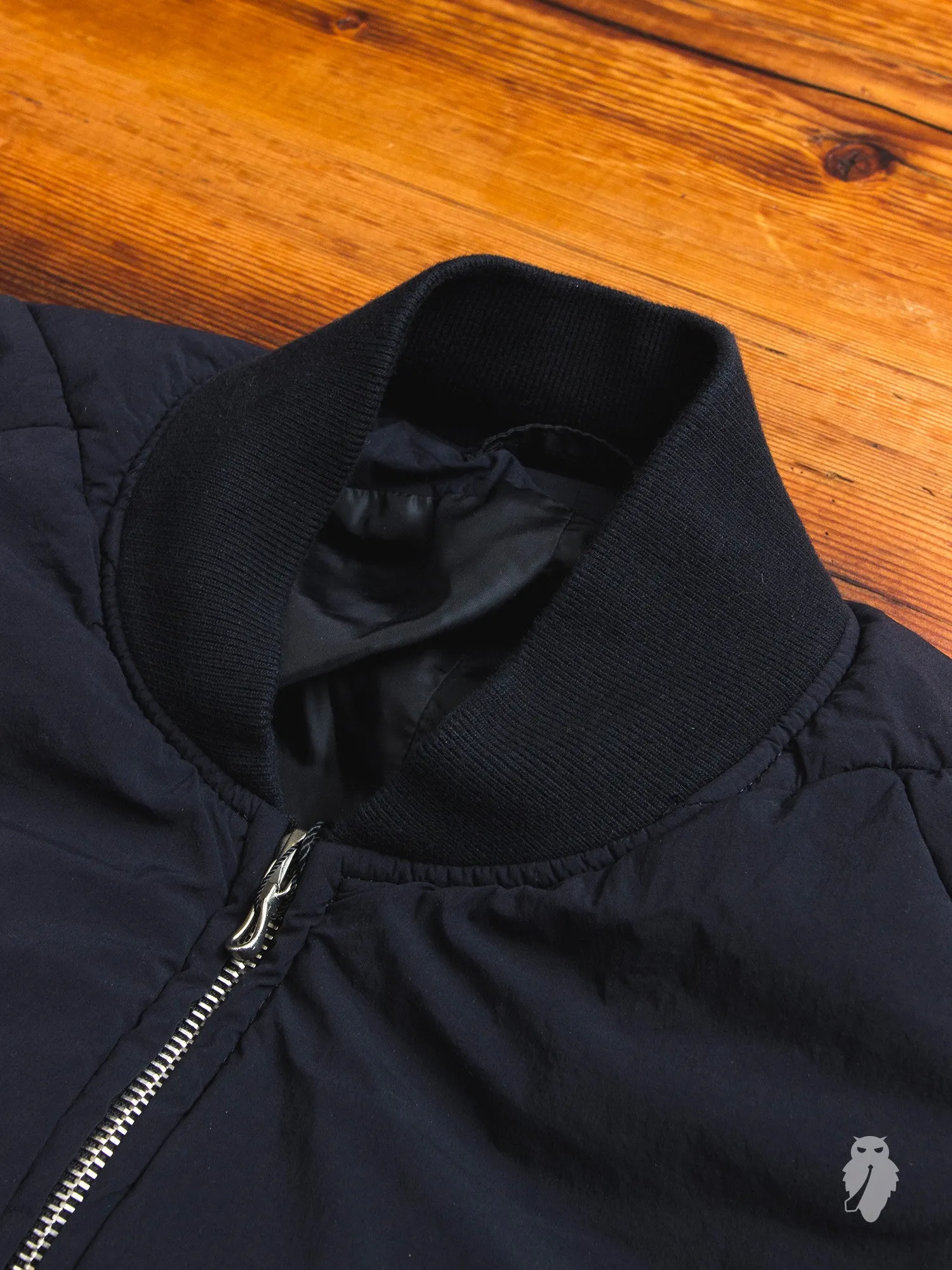 Taffeta MA-1 Jacket in Black