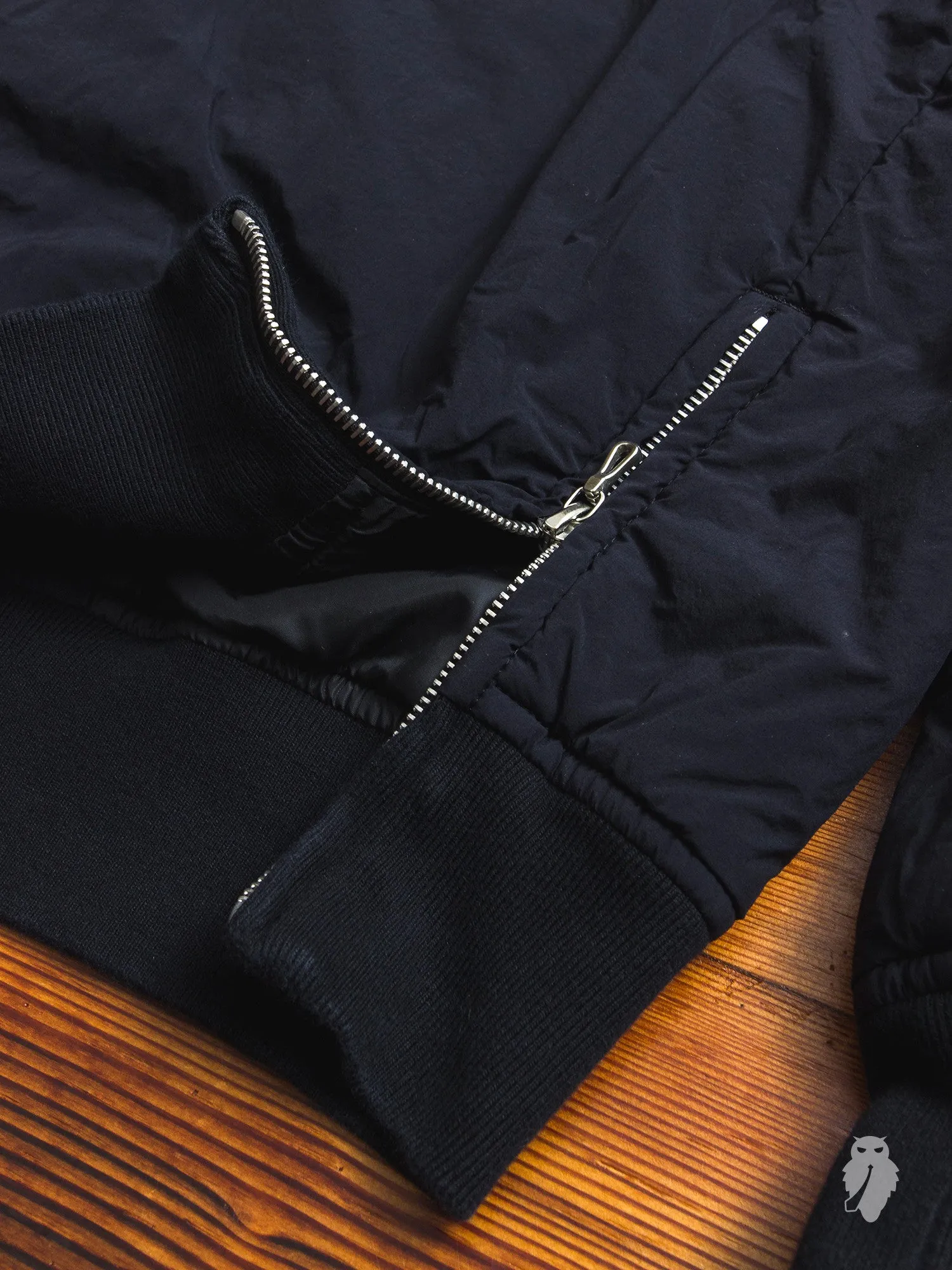 Taffeta MA-1 Jacket in Black